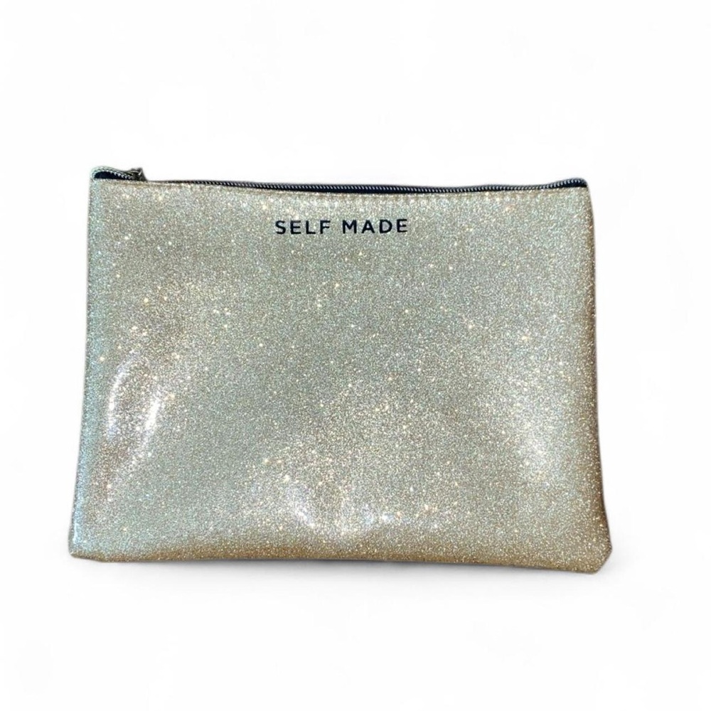 Ruby & Cash Self Made Make Up Cosmetics Bag Gold Glitter New